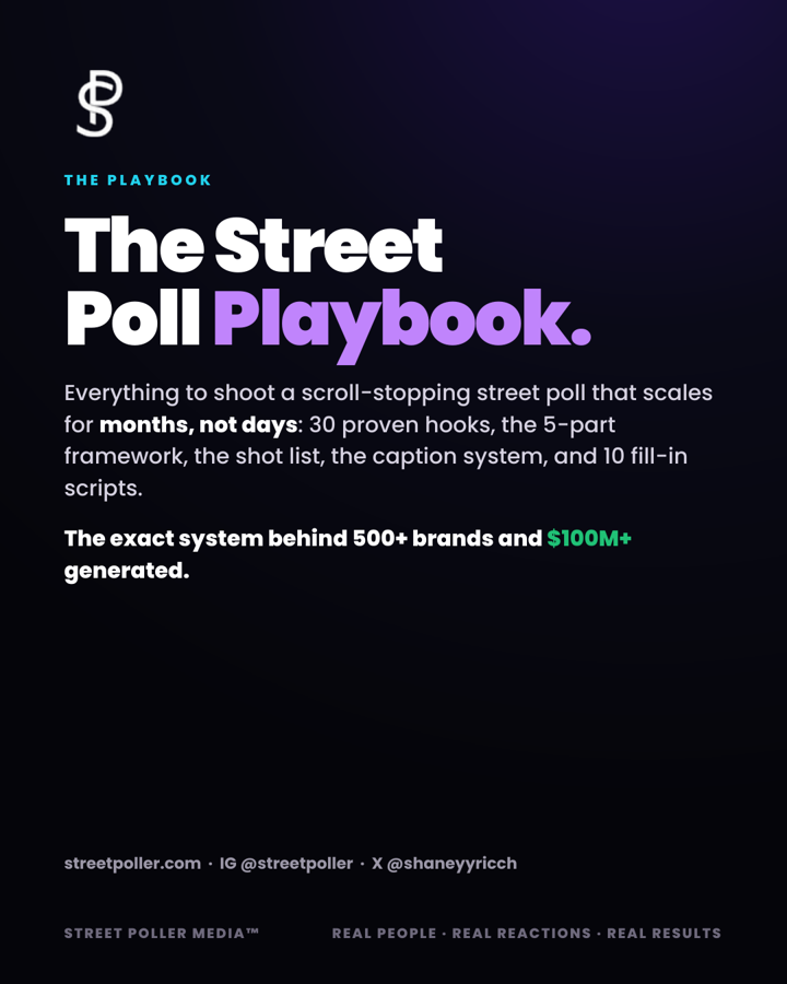 The Street Poll Playbook cover